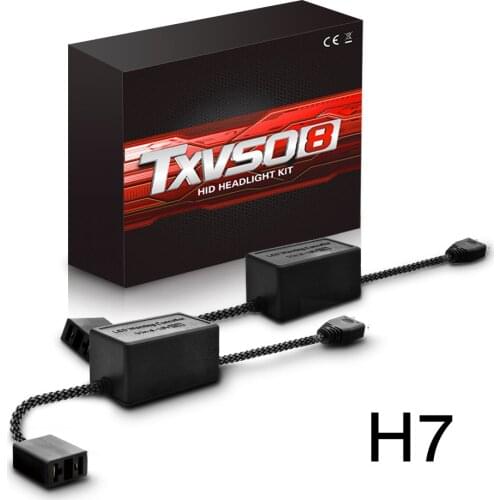 2 x H7 HID LED Headlight Can-bus Decoder Error Free Anti Flicker Resistor LED HID Decoder Wiring Harness Adapter Drop Shipping