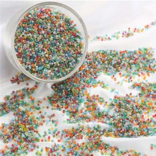 2000-700Pcs 2/3mm Glass Rice Beads Popular in Korea Japan Uniform Round interval Seed Beads For Jewelry Cloth DIY Accessories