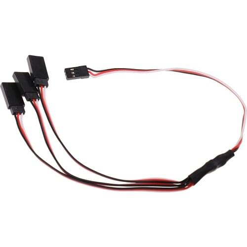 300mm Triple 3-Way Servo Extension Y Cable Wire for RC JR Futaba Accessory