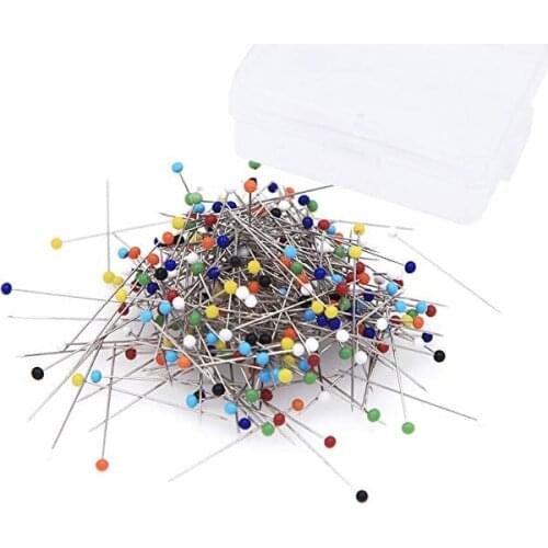 50/100Pcs Multi-Color/White Sewing Pins Straight Quilting Pins For Dressmaker Jewelry Decoration Push Pins
