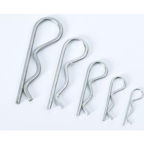 500pcs DIN11024 standard stainless steel M0.8-M8 B type pin/split pin/wave hairpin pin lock pin insert R type/safety pin/clip