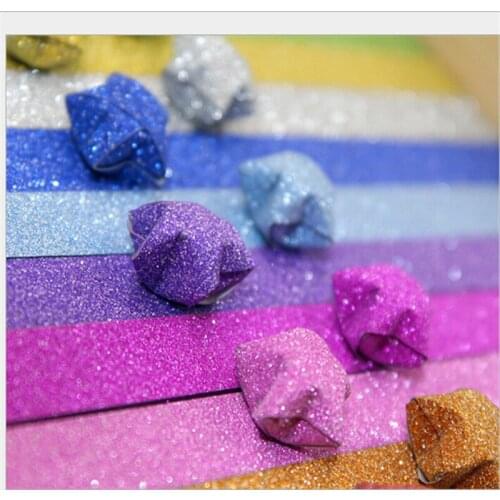 84 Strips 7 mixed color Handcraft Origami Lucky Star Paper Strips Paper Origami Quilling Paper Decoration