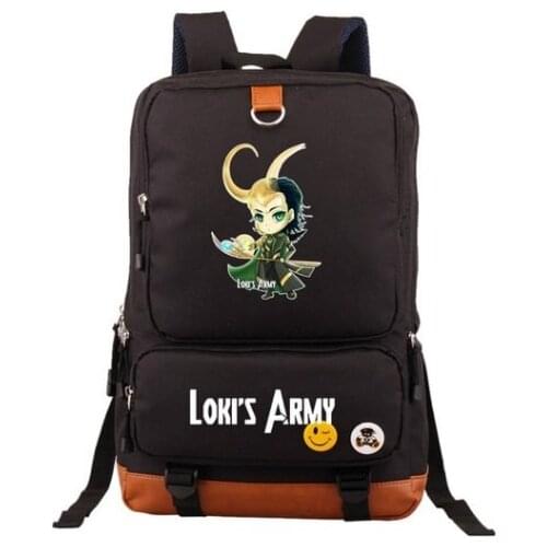 New Anime Loki USB Backpack School Bags Bookbag Men Women Travel Laptop Shoulder Bags Gift