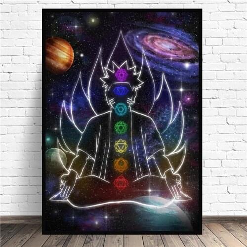 Chakra Ninetail Level Anime Art Canvas Poster Prints Home Wall Decor Painting