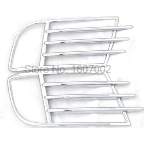 For Volkswagen VW Tiguan 2012 2013 2014 2015 2pcs Chrome Exterior Car Front Foglight Lamp Bezel Cover Trim Decorative Accessorie