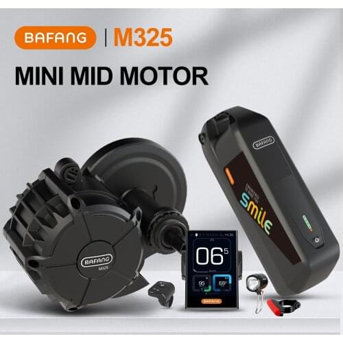 BAFANG M325 MM G341.500.C Mid Drive ebike Motor Electric Bike Conversion Kit 50.4V 500W With 19.6Ah Samsung Battery 21700 Cell
