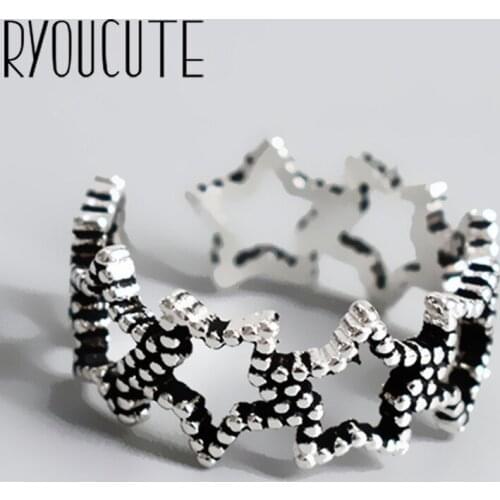 Korean Open Adjustable Star Finger Rings for Women Wedding Ring Jewelry Valentines Day GIFT
