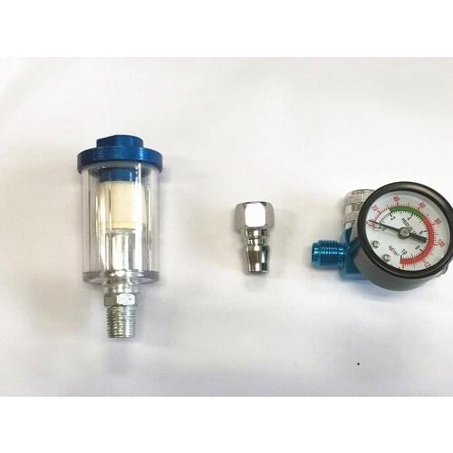 Spray Gun Airbrush Adjust Air Pressure Regulator Gauge Water Oil Trap Filter Separator Car Auto Repair Painting Tool HVLP