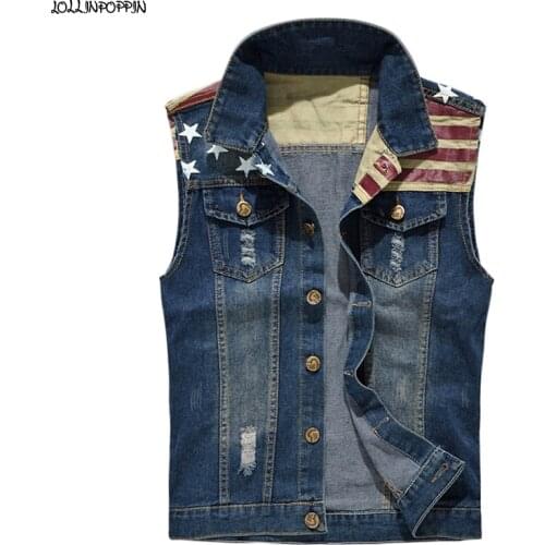 Мужские джинсовые жилеты LOLLINPOPPIN China At AliExpress