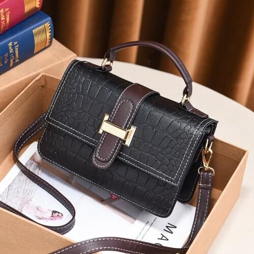 Small square bag fashion all-match female crossbody bag simple one-shoulder diagonal retro portable women handbags for wallet