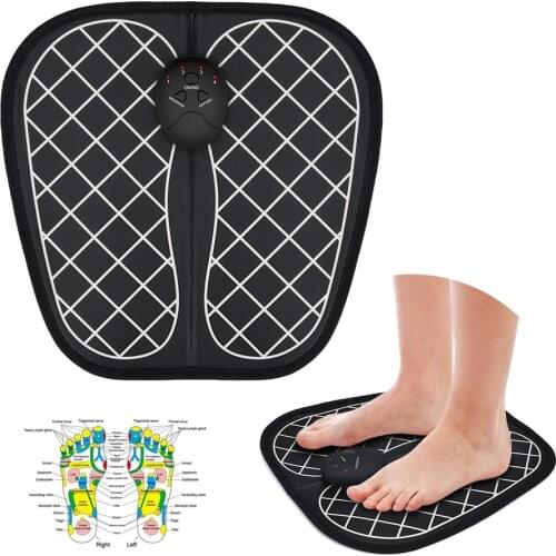 Foot Massager Mat Electric EMS Foot Massager Unisex ABS Physiotherapy Foot Vibrator Feet Muscle Stimulator Relax Healthy Care