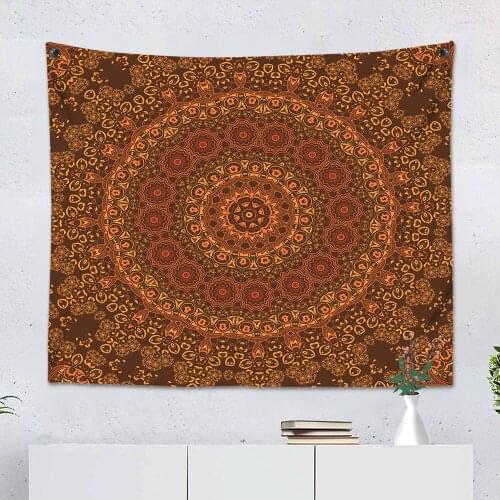 Customize Home Bedroom Living Room Wall Decoration 3D Print Bohemian Magic Mandala Tapestry Modern Hanging Tapestries Adult