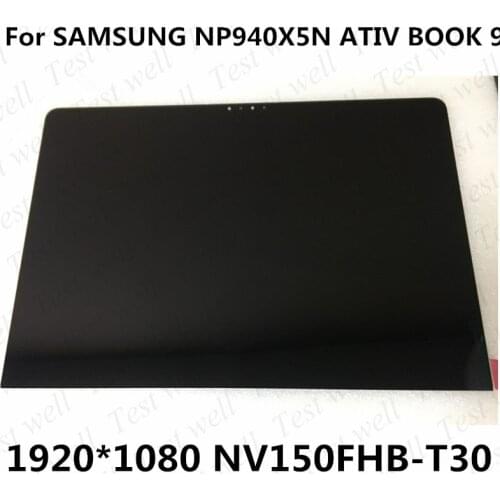 Original 15.0" for SAMSUNG NP940X5N ATIV BOOK 9 NP940X5N NV150FHB-T30 assembly touch screen +led screen 1920*1080