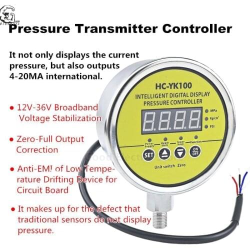 HC-YK101 Pressure Control Transmitter Switching Quantity 4-20mA Analog Relay Output Transmitter Control Pressure Sensor
