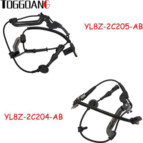 2pcs Front Left &Right ABS Wheel Speed Sensor YL8Z-2C204-AB + YL8Z-2C205-AB For Ford Escape Mercury Mariner Mazda Tribute