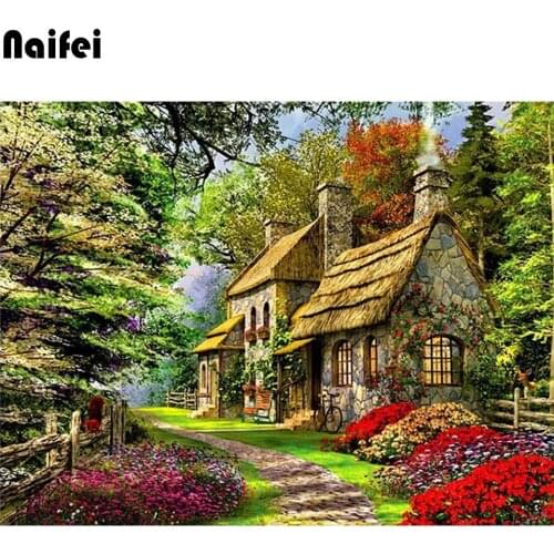 Full diy Diamond Painting Square/round Rural Landscape Diamond Mosaic Sale Scenic Diamond Embroidery Nature Rhinestones