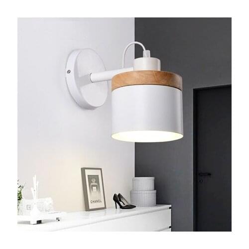 Simple Fashion Modern Wall Sconces Adjust Wooden Wall Light Fixtures For Aisle Home Indoor Lighting Bedside LED Wall Lamp