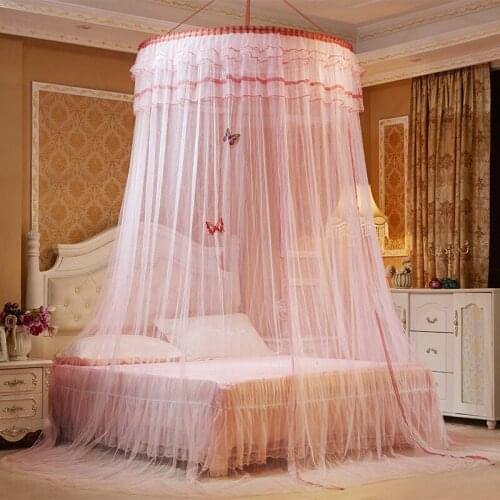 Lace Mosquito Net Hanging Bed Gauze Curtain Room Wall Hanging Decor Summer Anti Mosquito Breathable Bed Net Home Textile Bedding