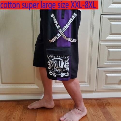 New High Quality Oversized Extra Large Fashion Casual Loose Short Male Elastic Waist Knee Length Mens Shorts Plus Size XXL-8XL