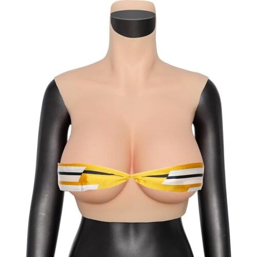 KUMIHO Silicone Breast Forms Natural Huge Fake Boobs Transgender Drag Queen Crossdressing For Sissy Crossdresser E Cup