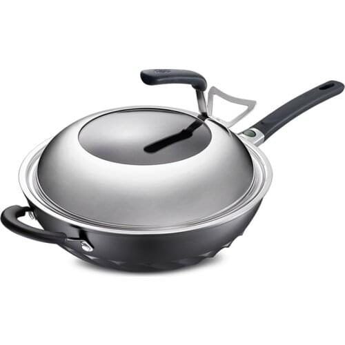 Oil-free frying pan non-stick pan special for domestic gas stove and open flame frying pan