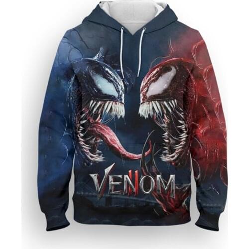 Tracksuit For Men Marvel 3D Print Venom Casual Boy Girl Kids Hoodie Spring Streetwear Harajuku Style Womens Sweatshirts