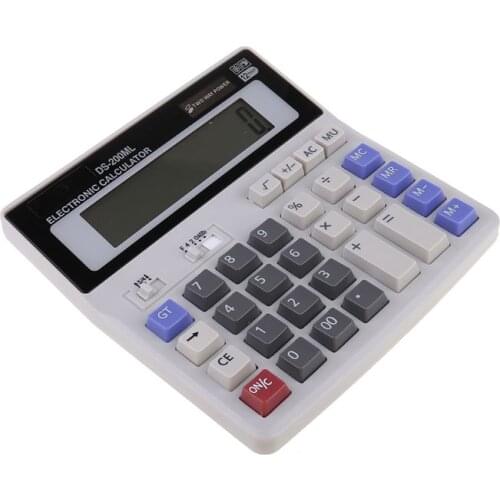 Standard Standard Function Scientific Electronics Desktop Calculators, Dual Power, Big Button 12 Digit Large LCD Display, for