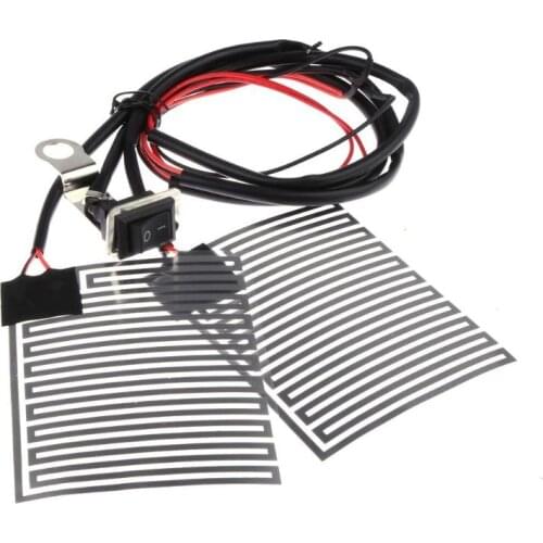 VODOOL Universal Moto Heated Grips 12V Motorcycle Electric Heating Handlebar Wamer Heating Insert Handle Bar Pad