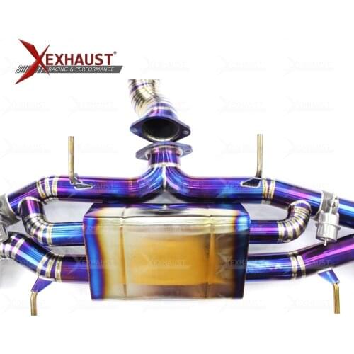 For Nissan GTR R35 102MM 4" Titanium Catback Muffler Exhaust System Downpipe Valvetronic Remote Valve Exhaust Pipes Exhaust Tips