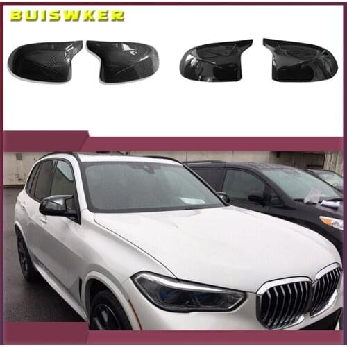 Excellent Facelifted Side Wing Modified for BMW F25 X3 F26 X4 F15 X5 F16 X6 14-18 Mirror Cover Caps Black Carbon Fiber Look
