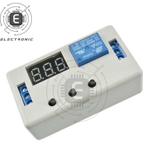 1PCS 12V LCD Time Delay Relay-3 Button 3 Digital Tube Power Supply Timer Time Delay Switch With White Shell