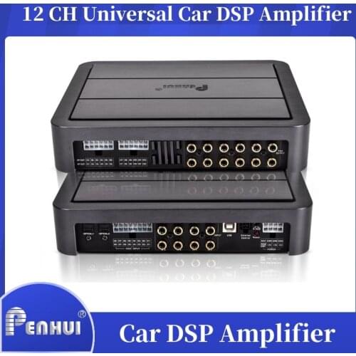 12 channel optical car dsp amplifier 64W X12 Car Audio Upgrading optical RCA Highlevel input RCA Highlevel output