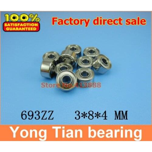 500pcs high quality ABEC-1 Z2V1 SUS440C stainless steel deep groove ball bearings S693ZZ 3*8*4 mm