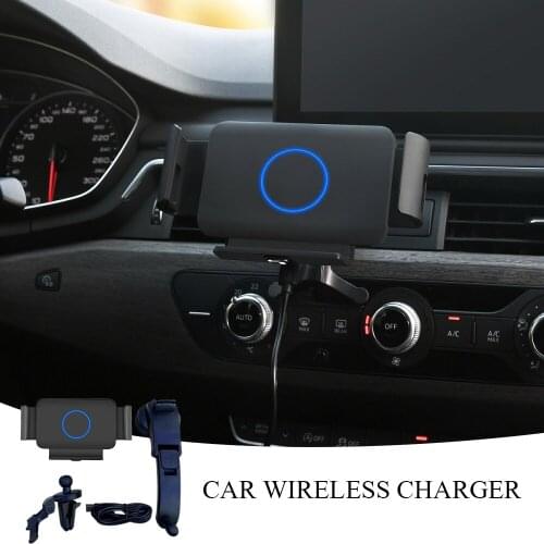 15w Wireless Car Charger Self-tightening Phone Mount Bracket For XiaoMi Samsung Galaxy Fold Galaxy Z Fold 2 IPhone 12