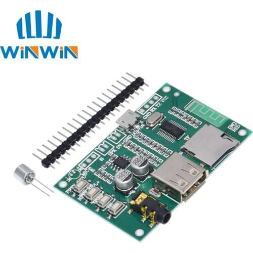 BT201 Dual Mode 5.0 Bluetooth Lossless Audio Power Amplifier Board Module Tf Card U Disk Ble Spp Serial Port Transparent Trans