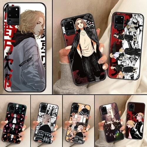 Japan Anime Tokyo Revengers Phone case For Samsung Galaxy Note 4 8 9 10 20 S8 S9 S10 S10E S20 Plus UITRA Ultra black tpu back
