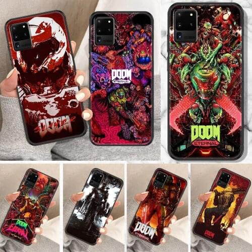 Doom Game Phone case For Samsung Galaxy Note 4 8 9 10 20 S8 S9 S10 S10E S20 Plus UITRA Ultra black luxury prime silicone shell