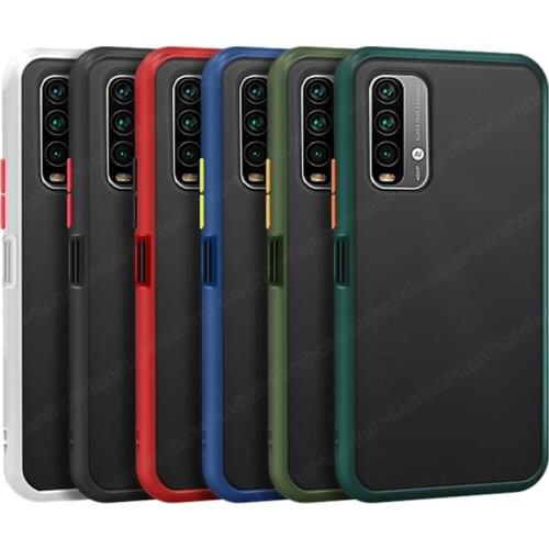 For Xiaomi Redmi 9T Case Shockproof Silicone TPU Bumper Matte Clear Armor Phone Back Cover For Xiaomi Redmi 9T Case Redmi 9T