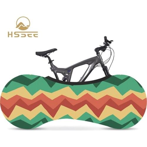 HSSEE 26"-28" Elastic bike cover green milk silk fabric does not fade bicycle dust cover suitable for 1.6m-2.0m bicycle