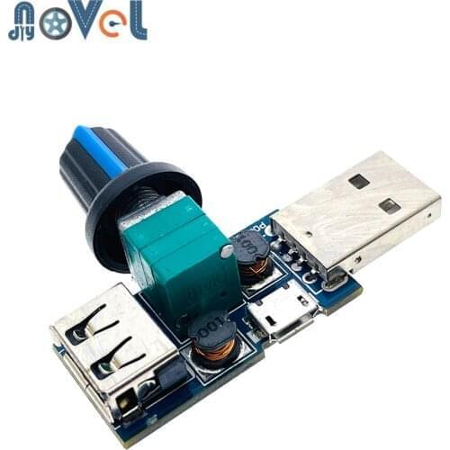 DC 4V-12V USB Fan Governor Wind Speed Controller Regulator with Switch Speed Module Fan Governor Volume Regulator Drop Shipping