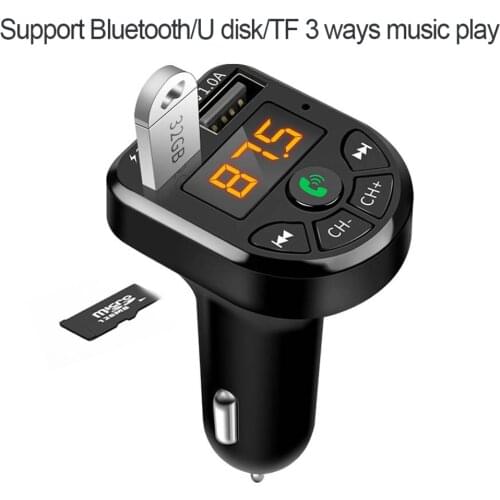 Bluetooth 5.0 FM Transmitter Car Kit MP3 Modulator Player Wireless Handsfree Audio Receiver Dual USB Fast Charger 3.1A new