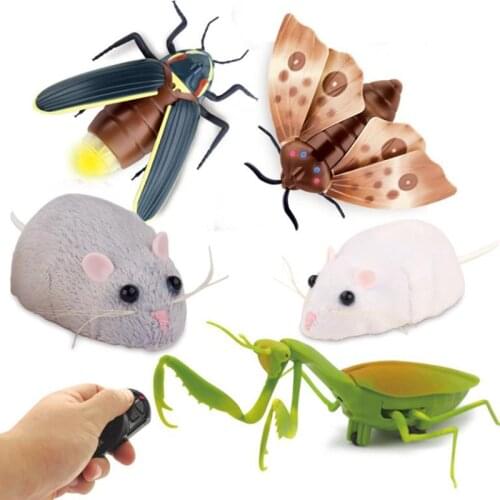 RC Animal Toys Kids Remote Control Snake Spider Bee Fly Crab Cockroach Toy Trick Terrifying Mischief Toy Children Birthday Gift