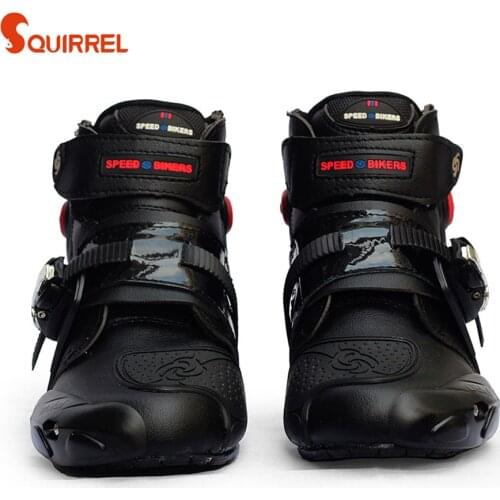 Cross country motorcycle riding short boots anti falling wear racing shoes road mens and womens riding shoes