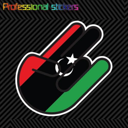 Libyan Shocker Sticker Die Cut Decal Self Adhesive Vinyl Libya LBY LY Stickers for Motos, Cars, Laptops, Phone