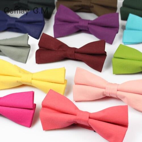 Fashion Mens Suits Bowtie Candy Color Marriage Wedding Ties for Men Cravats Business Collar Bow Tie Gravatas Solid Bowties