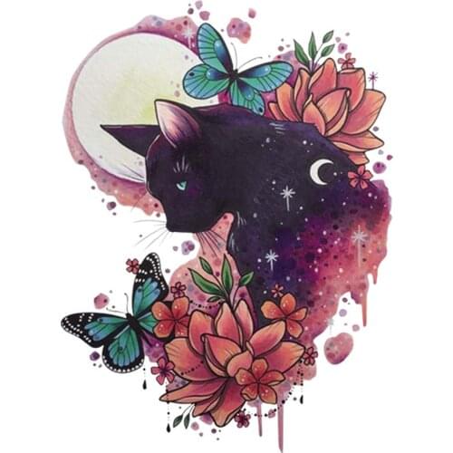 Cool Fox Patch Heat Transfer Diy Appliqued Fashion Vinyl Tops Stickers On Clothes T-Shirt Dresses Jeans Patch