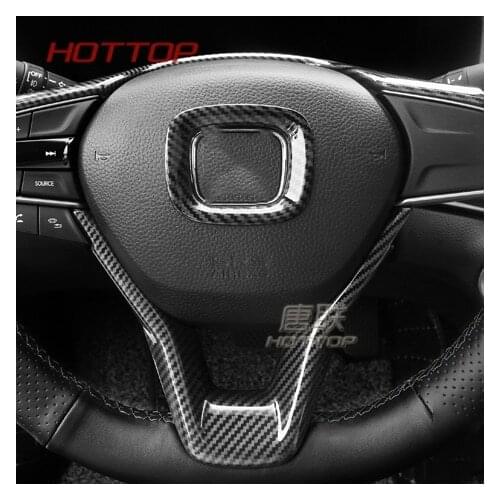 New Carbon Fiber Style Steering Wheel Trim Molding for Honda Accord 10th 2018