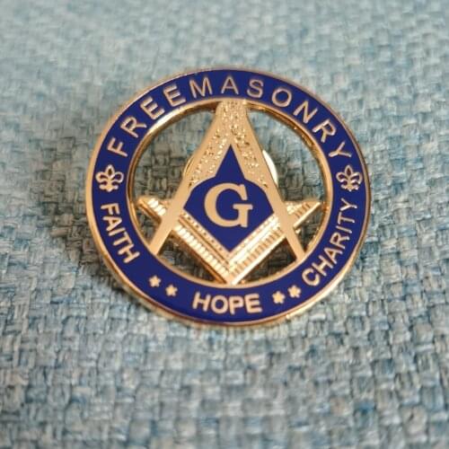 Factory Wholesale 1.25" FREEMASONRY lapel pin