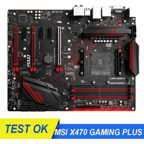 MSI X470 GAMING PLUS Original Motherboard Socket AM4 AMD X470 DDR4 64GB for MSI X470 Ryzen 7th Gen Desktop Used Mainboard