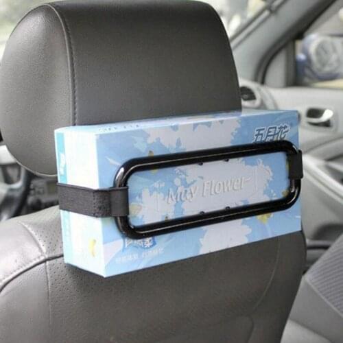 Drop Shipping Tissue Box Car Sun Visor Hanging Type Paper Napkin Seat Back Bracket Clip Fashion Storage